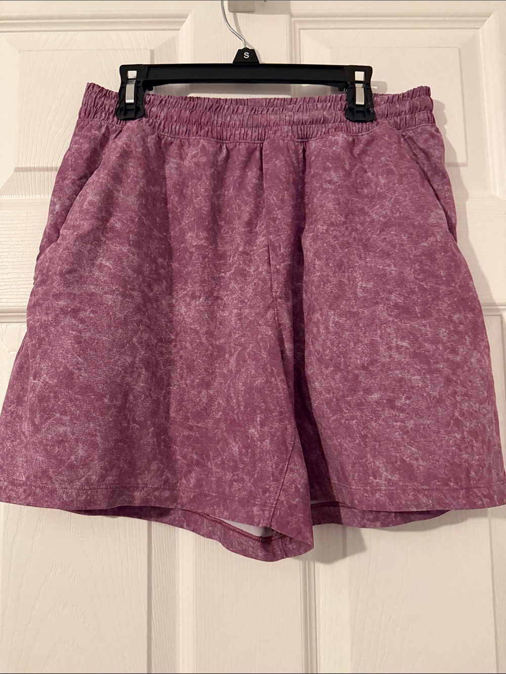 lululemon athletica Pace Breaker 5” gravel dust vintage plum athletic shorts